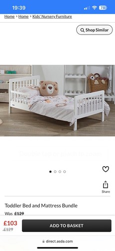 Sydney toddler grey bed - toddler,
