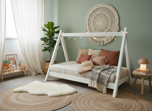 Floor toddler bed 140x70 with - bed,