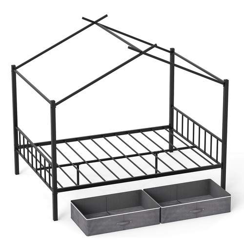 Metal kids bed frame - kids, double