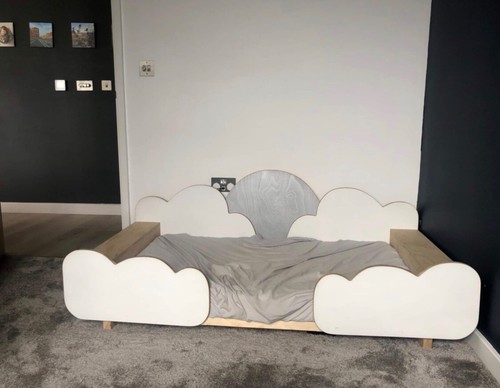 Toddler floor bed with - bed,